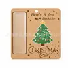 Etiquetas de decoración navideña más vendidas transfronterizas, nuevos colgantes navideños, letreros para puertas, colgantes de clip para dinero navideño