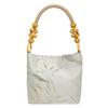 Bolsa de Ombro Estilo Chinês, Bolsa de Mão com Contas, Elegante Retrô, Bolsa de Axila, Pequena Bolsa Quadrada, Bolsa de Balde Casual com Borboleta para Mulheres