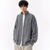 Nuevo cárdigan de punto con cuello alto y cremallera para hombre, otoño e invierno 2026, suéter de punto trenzado suelto con cremallera