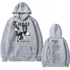 Tamaño Europeo TransfronterizoSudadera con Capucha de Hip Hop del Rapero Tupac 2Pac Moda Masculina H