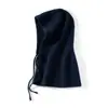Conjunto de gorro y bufanda de hilo de cachemira para mujer, calentador de cuello engrosado, bufanda con capucha de punto cálida para otoño e invierno que cubre las orejas