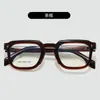 Gafas Transfronterizas Marco Grueso Anti-Luz Azul Inserto de Ácido Propiónico Patilla Marco de Gafas Estudiantes con Miopía Gafas de Sol Reemplazables Fabricante