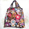 Bolsa de Compras Plegable Nueva Supermercado Transfronteriza Bolsa Tote Portátil de Tela Floral Bolsa Tote de Compras de Supermercado Bolsa de Comestibles