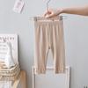 Leggings de Verano para Niñas Moda Infantil de Moda Modal Flor Tridimensional Volante Pantalones Recortados