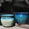 Maceta Creativa de Cerámica para Suculentas de Balcón Hogareño, Maceta Grande de Arcilla para Pothos, Orquídea, Planta Verde, Maceta de Diámetro Grande
