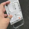 Funda de Teléfono Soft Shell Araña Plateada Adecuada para iPhone 17 Pro Max, Botones Metálicos Apple 16, 15 Elegante Protección Anti-Caídas