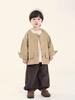 Chaqueta de Changguo Clothing para Niños Otoño Nuevo Estilo Coreano Top de Algodón para Niños Chaqueta de Botones Sencillos para Niños Pequeños Primavera y Otoño