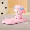 Desenho fofo Sanrio boneca tridimensional suporte de mesa para celular base suporte criativo pequena decoração de presente atacado