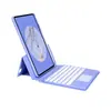 Novo Modelo Adequado para Capa de Teclado Bluetooth Magnético Touch para iPad Air 5 Teclado de Teclas Redondas Retro 10ª Geração Capa Protetora 12.9