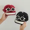 Gorro de Bebé Estilo Primavera y Otoño Gorra de Pico para Niños y Niñas, Gafas de Sol Desmontables, Gorra de Béisbol, Cortavientos de Invierno