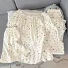 (Verano Nuevo Estilo 36) Conjunto de Algodón Nube Qiaoke Meng Hombros Descubiertos H32863 # M-XXL