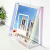 Suporte de exibição para beads Perler, porta-retrato transparente de acrílico para beads Perler, suporte de exibição de obras de arte para sala de estar e quarto, transparente colorido