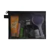 Bolsa organizadora de viaje transfronterizo, bolsa de malla transparente para cosméticos, bolsa de aseo portátil y simple, estuche para labiales de gran capacidad