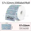 Papel para Impresión de Etiquetas Térmicas Láser Holográficas Impermeable Autoadhesivo Venta al por Mayor Pegatinas Láser Redondas Cuadradas Pegatinas para Regalo