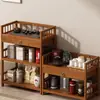 Mesa de té, Mesa de té pequeña para uso doméstico, Estación de preparación de té, Gabinete lateral, Gabinete de té, Estante de almacenamiento, Estante de almacenamiento para hojas de té y juego de té