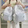 Mochila Ins de Estilo Coreano Nueva y Linda de Dibujos Animados para Mujer, Mochila Escolar para Estudiantes con Gran Capacidad y Graffiti Lindo, Mochila Dulce para Mujer