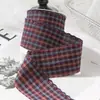 Volantes de Encaje Ondulado Cinta a Cuadros Decoración de Ropa Sombrero Corbata DIY Pasador Lazo Falda a Cuadros Cinta