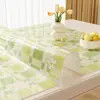 Toalha de Mesa Impermeável, à Prova de Óleo, Sem Lavagem, Anti-Escaldante, Vidro Macio de PVC, Jogo Americano para Mesa de Jantar, Luxo Leve, Sensação de Alta Qualidade, Protetor de Superfície para Mesa de Centro