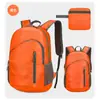 Mochila dobrável portátil ultraleve, bolsa de pele customizada para viagens e esportes ao ar livre, mochila de presente promocional com impressão de logotipo