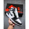 Zapatos de Baloncesto Putian Originales Aj1 Jordan 1 de Caña Alta Panda Blanco y Negro Chicago Zapatillas Trituradas Zapatos Deportivos para Hombre y Mujer Zapatillas Casuales