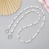Nuevo Bolso Cruzado de ABS de Alto Brillo Perlado con Cadena Venta Directa del Fabricante Cadena de Hilo Personalizada Hecha a Mano Accesorio de Cadena para Colgar