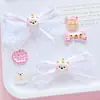 Laço de Renda Desenho Animado Fofo Acessórios DIY para Tamancos, Pingentes de Sapato, Presilhas de Cabelo, Elásticos de Cabelo e Materiais para Enfeites de Cabelo