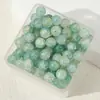 Cuentas de cristal de jade triturado, cuentas de hielo agrietado estilo antiguo, materiales para pulseras y collares hechos a mano DIY, cuentas redondas de agujero recto, pequeños accesorios de joyería