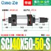 Cilindro Pneumático com Curso Ajustável Scj32/40/50/63/100/125-25/75/150/200-S Alta Precisão