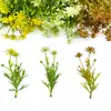 Decoración de Hojas de Margarita Transfronteriza Pared de Flores Artificiales Atrezzo para Arreglos Florales Accesorios Florales Plantas Verdes Plantas Acuáticas Pequeñas