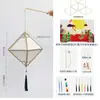 Linternas del Festival de Medio Otoño Linternas Hechas a Mano DIY para Niños Paquete de Materiales para Linterna de Conejo Pintada a Mano Linternas del Palacio para Colorear Bolso Creativo