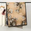 Novo Xale Pintura a Óleo Estampado Retrô Elegante Novo Estilo Chinês Versátil Acessório Qipao Lenço Estilo Primavera e Outono