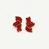 Brincos Femininos Irregulares em Forma de Pétala Retrô, Brincos com Pingente de Flor de Liga Metálica Personalizados, Brincos de Alta Qualidade