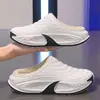 Chinelos de Algodão Tendência EVA Impermeáveis Resistentes à Sujeira Masculinos de Inverno para Exterior com Solado Grosso Antiderrapante Quentes com Plus Veludo Bico Fechado Chinelos de Algodão Femininos