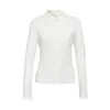 La misma camisa gruesa para mujer, de alta gama, elegante y versátil de la tienda es adecuada para otoño e invierno, con un corte ajustado y hecha de lana