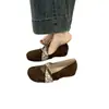Zapatos de mujer de estilo rústico vintage que aumentan la altura, nuevo modelo verano y otoño 2026, nuevos zapatos de ballet Mary Jane estilo chino para ir al trabajo y para la noche