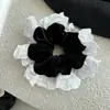 Estilo Coreano Scrunchie de Veludo Ab com Renda Acessório de Cabelo Elegante Retrô para Outono e Inverno Elástico de Cabelo Coque Corda de Cabelo Acessório de Cabelo