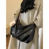 Bolsa Feminina de Grande Capacidade Outono 2026 Nova Moda Design de Nicho Ombro Único Popular Bolsa Dumpling Transversal