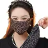 Máscara Cálida de Estampado de Leopardo de Gama Alta para Mujer 2026 Nueva de Alto Valor Protección para las Esquinas de los Ojos Resistente al Viento Ciclismo Transpirable Protección contra el Frío Mascarilla Facial Gruesa