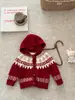 Colete de plumas com bordado de gato de desenho animado estilo coreano para meninos, colete de bebê com gola alta, colete quente para camadas de outono e inverno