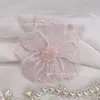 Bordado de Toalha Núcleo de Lã Tridimensional Malha Bordada Flor Acessórios 6,5cm Patch de Tecido Bordado Adorno para Roupas Renda