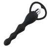 Tapón anal vibrador Love Back Court con cuentas extraíbles, masajeador de tapón anal, vibrador, aparato femenino, productos sexuales divertidos para adultos.