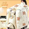 Capa à prova de vento para patinete elétrico, forrada com fleece de inverno, espessa, à prova de vento, à prova d'água, protetor de ombro e pescoço de cobertura total, para motocicletas elétricas, proporcionando calor
