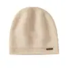 Chapéus de Caxemira Espessos 100% Cor Pura Outono e Inverno para Mulheres, Chapéus de Tricô para Homens, Chapéus Slouchy Versáteis, Chapéus para Clima Frio, Chapéus Turbante Atacado