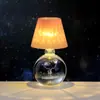 Bola de Cristal Tallada en 3D Transfronteriza Luz Nocturna Luminosa Lámpara de Mesa de Escritorio para Dormitorio Adornos Decorativos de Ambiente Regalo de Cumpleaños