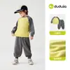 Conjunto de Chicos Dudu Otoño Sudadera Deportiva y Pantalones para Niños Ropa Interior Casual para Niñas Pantalones Largos Ropa para Bebés y Niños Nuevo