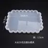 Molde para Posavasos de Flores Secas con Pegamento de Cristal Hecho a Mano DIY Forma Especial Ola Asimétrica Herramienta de Pulido de Mesa para Posavasos