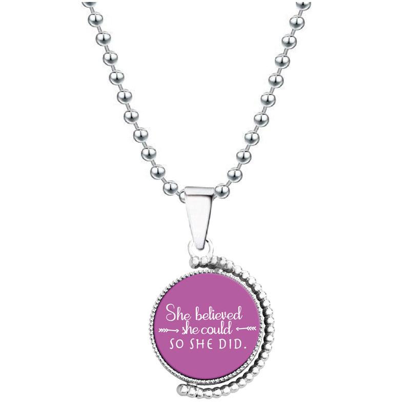 月亮吊坠 紫红 YL0012