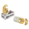 Conjunto de Potes para Temperos Folha de Bordo para Cozinha, Recipientes de Vidro Selados de Aparência Sofisticada para Condimentos, Potes Portáteis para Sal e Açúcar Venda por Atacado