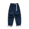 Ropa Vintage Otoño 2025 Estilo Japonés Trendy Outdoor Cityboy Cintura Elástica Puño Ajustable Pantalones Casuales para Hombre