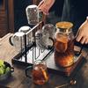 Vaso de Vidrio Begonia Vintage Estilo Chino Taza para Agua para el Hogar Juego de Tazas para Té de Hospitalidad para Sala de Estar Doméstica